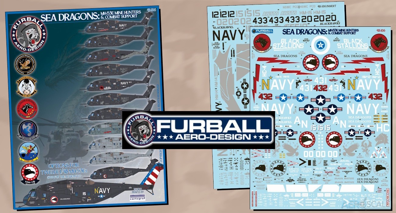 Decals: Sea Dragon MH-53E Sea Dragons & Combat Support