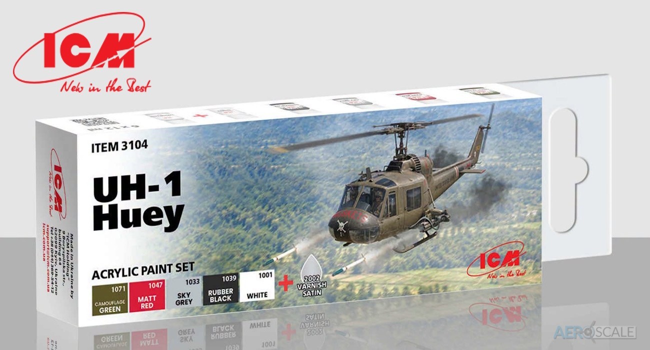 UH-1 Huey Acrylic Paint Set